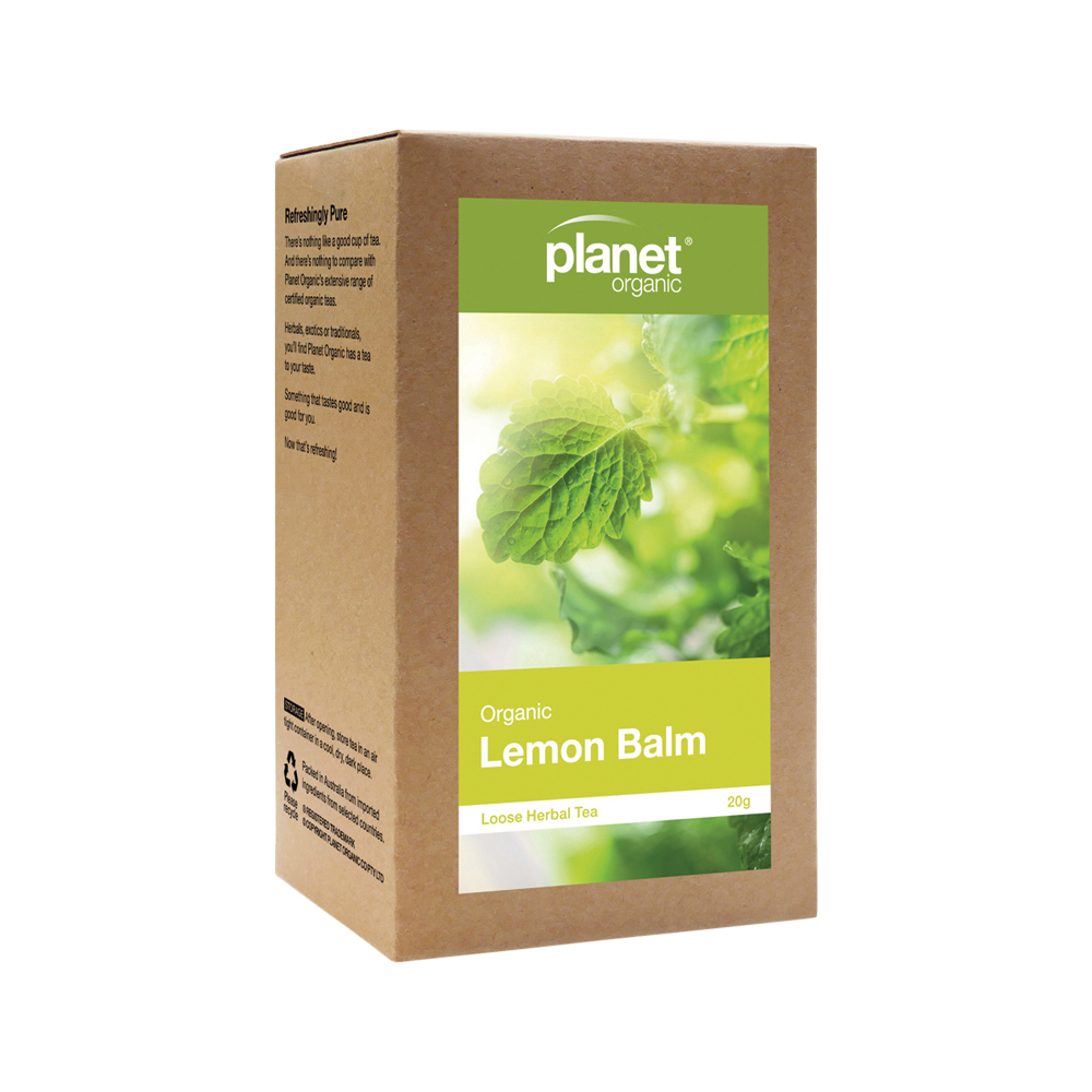 Organic Lemon Balm Loose Leaf Tea 20g Australian Vitamins