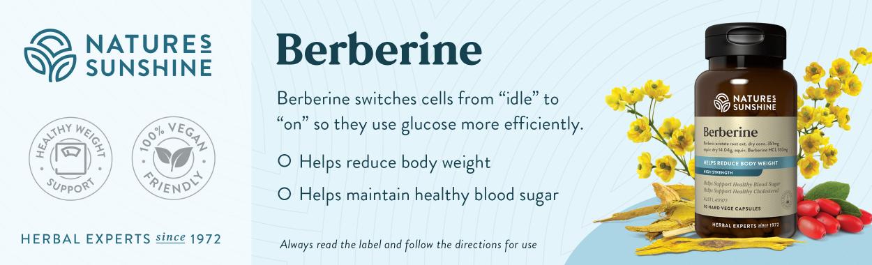 Nature’s Sunshine Berberine contains a high dose of Berberine with an array of health benefits.