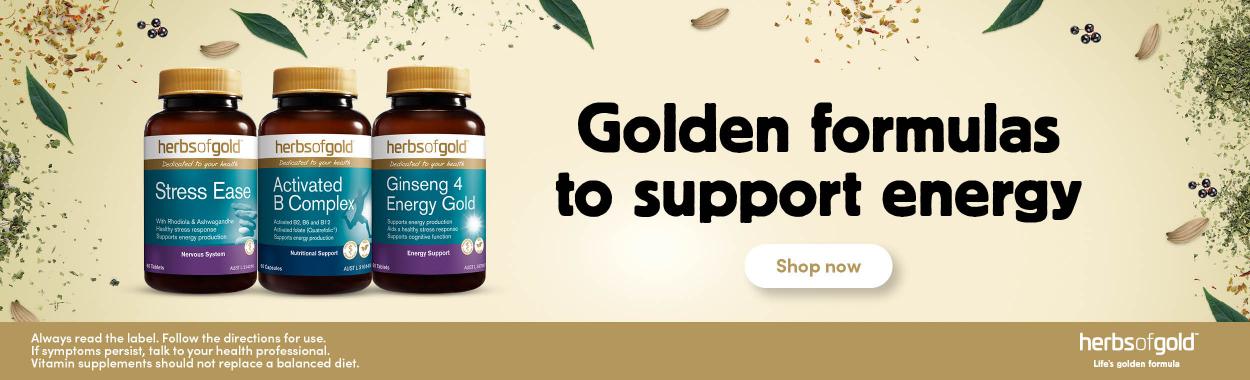 Herbs of Gold Golden Formulas to support energy