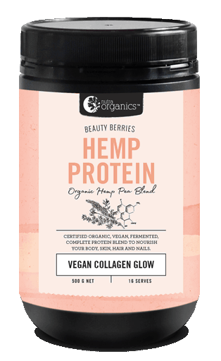 Nutra Organics Hemp Protein | Beauty Berries | Vegan Collagen Glow