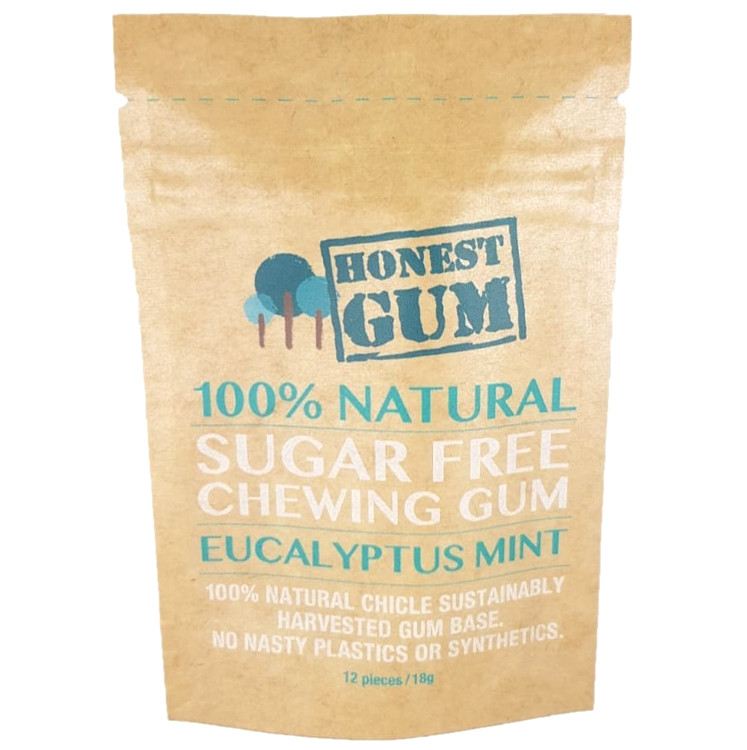 Honest Gum | Eucalyptus Mint | Sugar Free Chewing Gum | Australian Vitamins