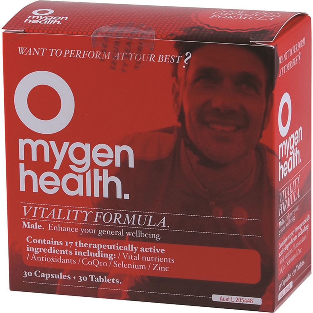 Mygen Health Vitality Formula Male 30t and 30c