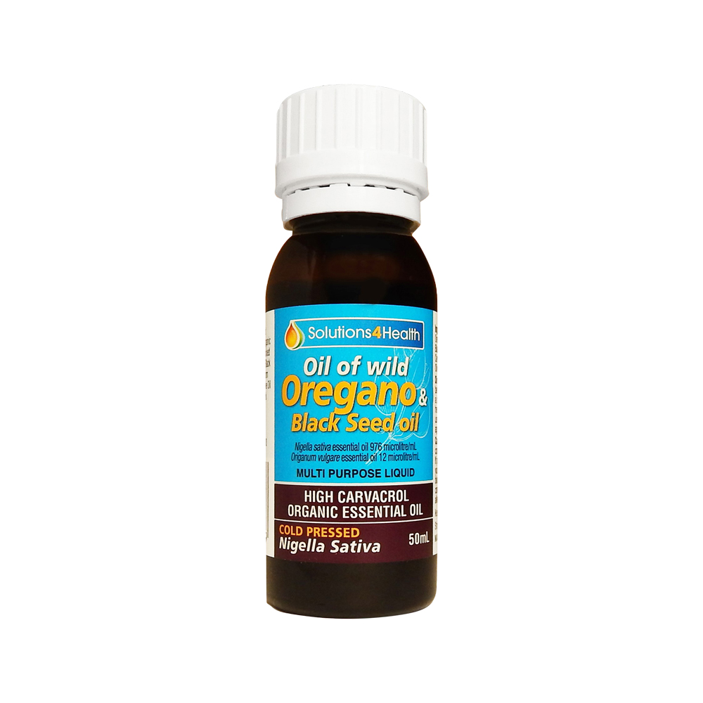 Solutions 4 Health Oil of Wild Oregano and Blk Seed Oil 50ml