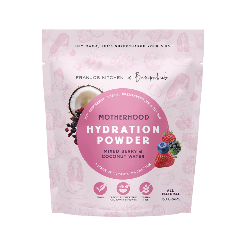 Franjos Kitchen | Motherhood Hydration Powder | Mixed Berry & Coconut Water