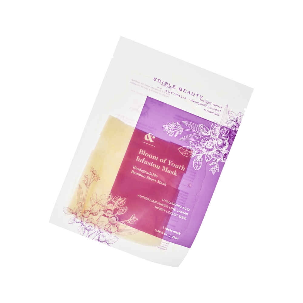 Edible Beauty | Bloom of Youth Infusion Sheet Mask