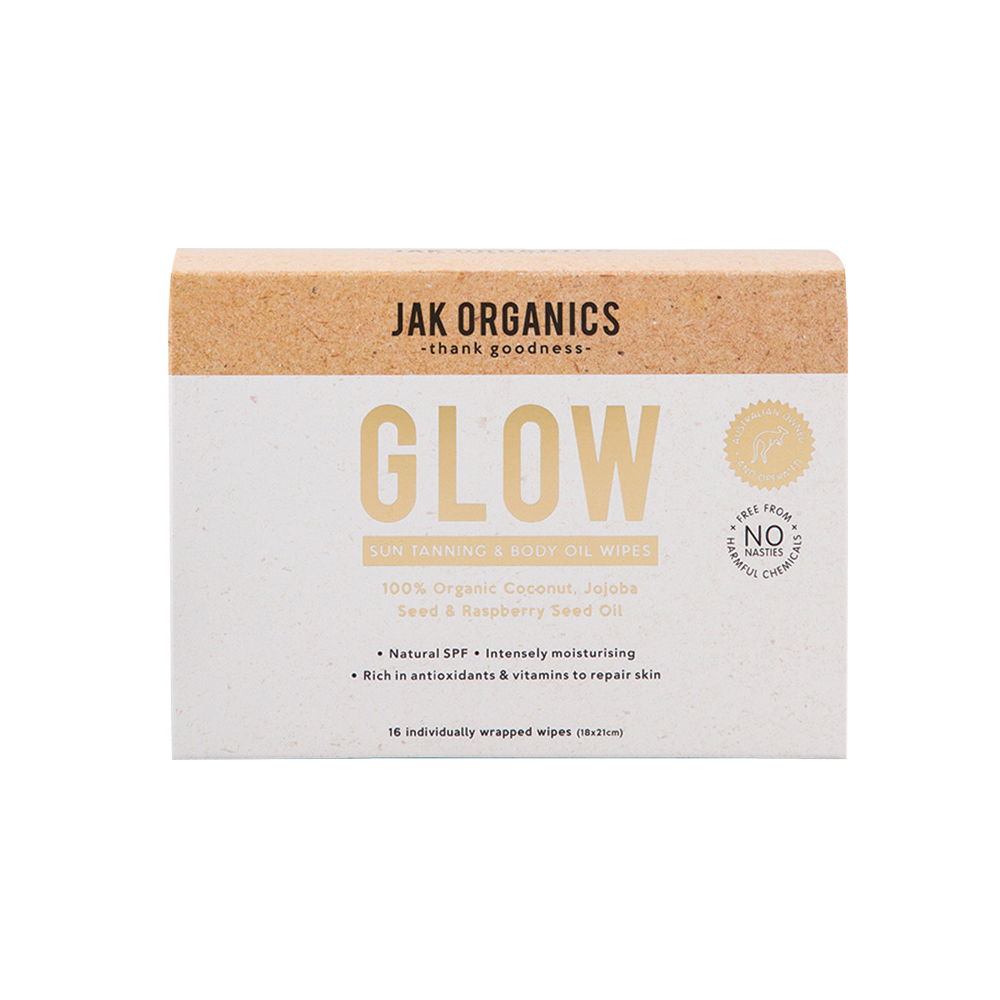 Jak Organics Glow Wipes x 16 Box