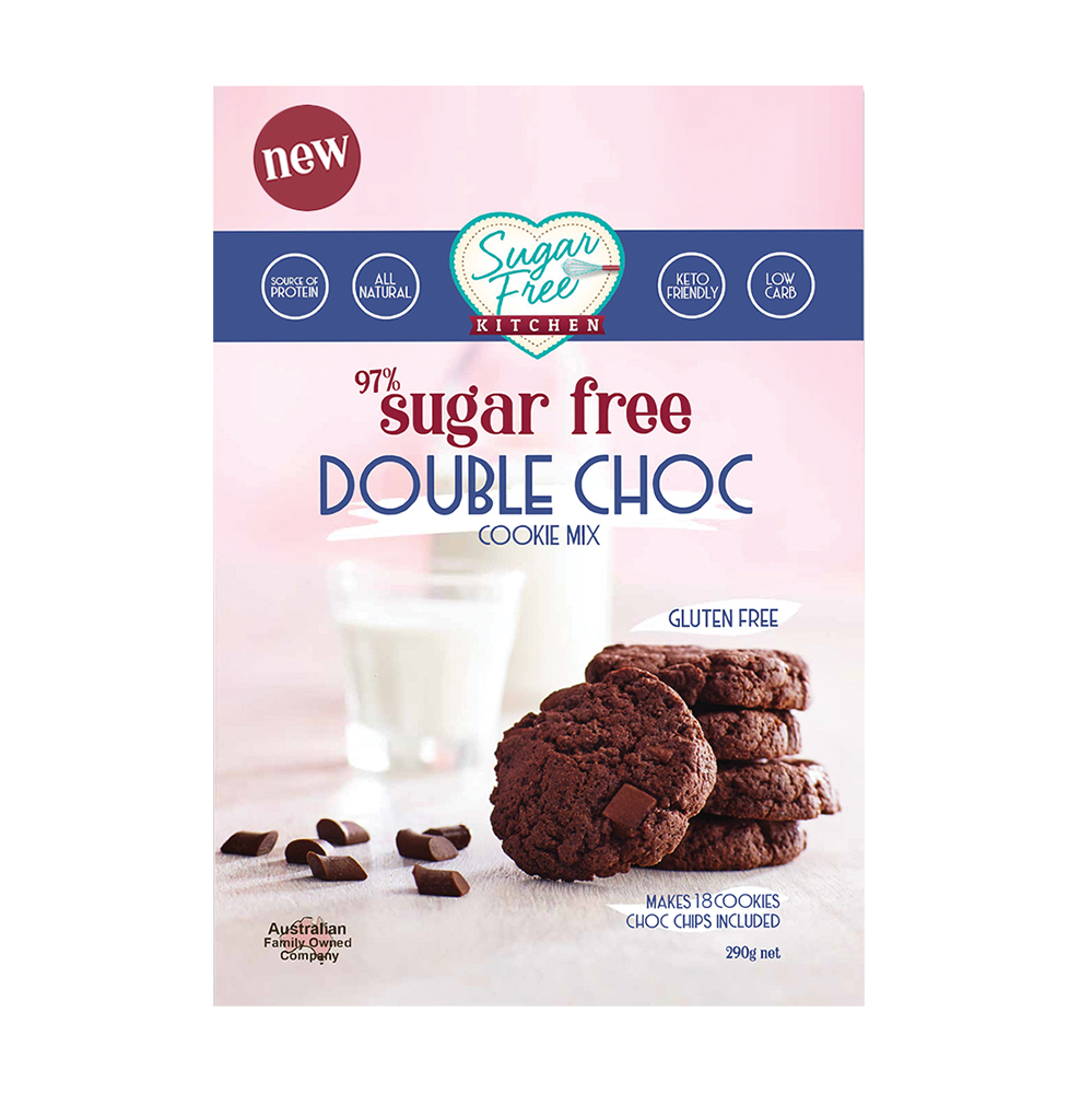 Sweet Life Sugar Free Kitchen Cookie Mix Double Choc 290g