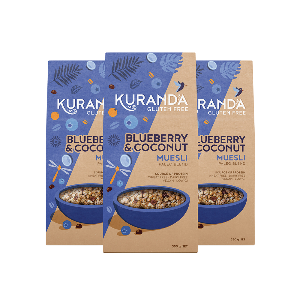 Kuranda G Free Muesli Blueberry Coconut (Paleo Blend) 2.8kg
