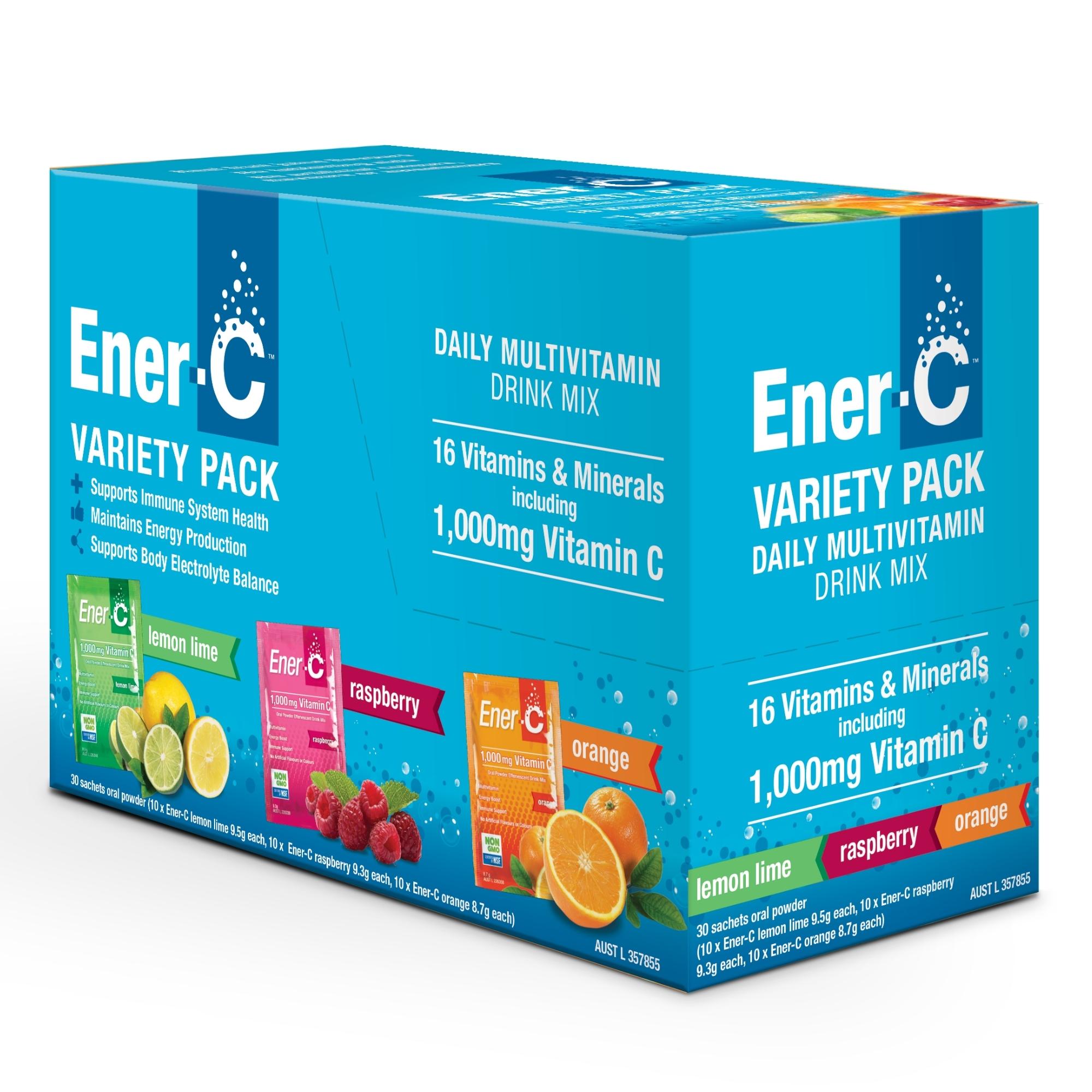 Ener-C | Vitamin C | Variety Pack 30 Sachets