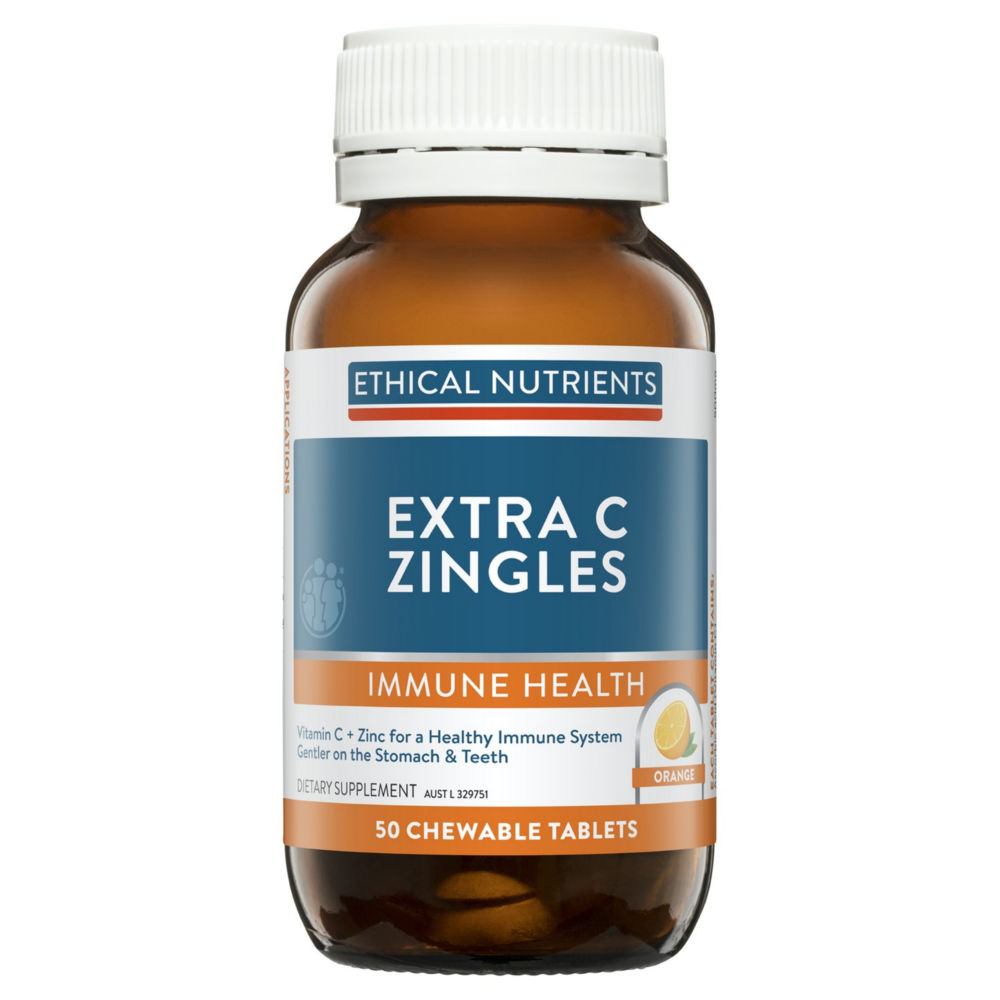 Ethical Nutrients IMMUZORB Extra C Zingles Orange - Chewable Vitamin C