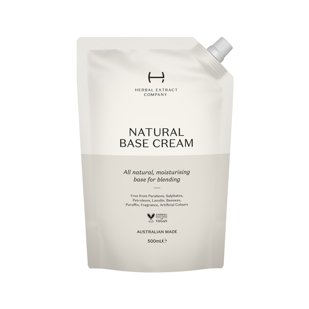 Herbal Extract Company Natural Base Cream 500ml