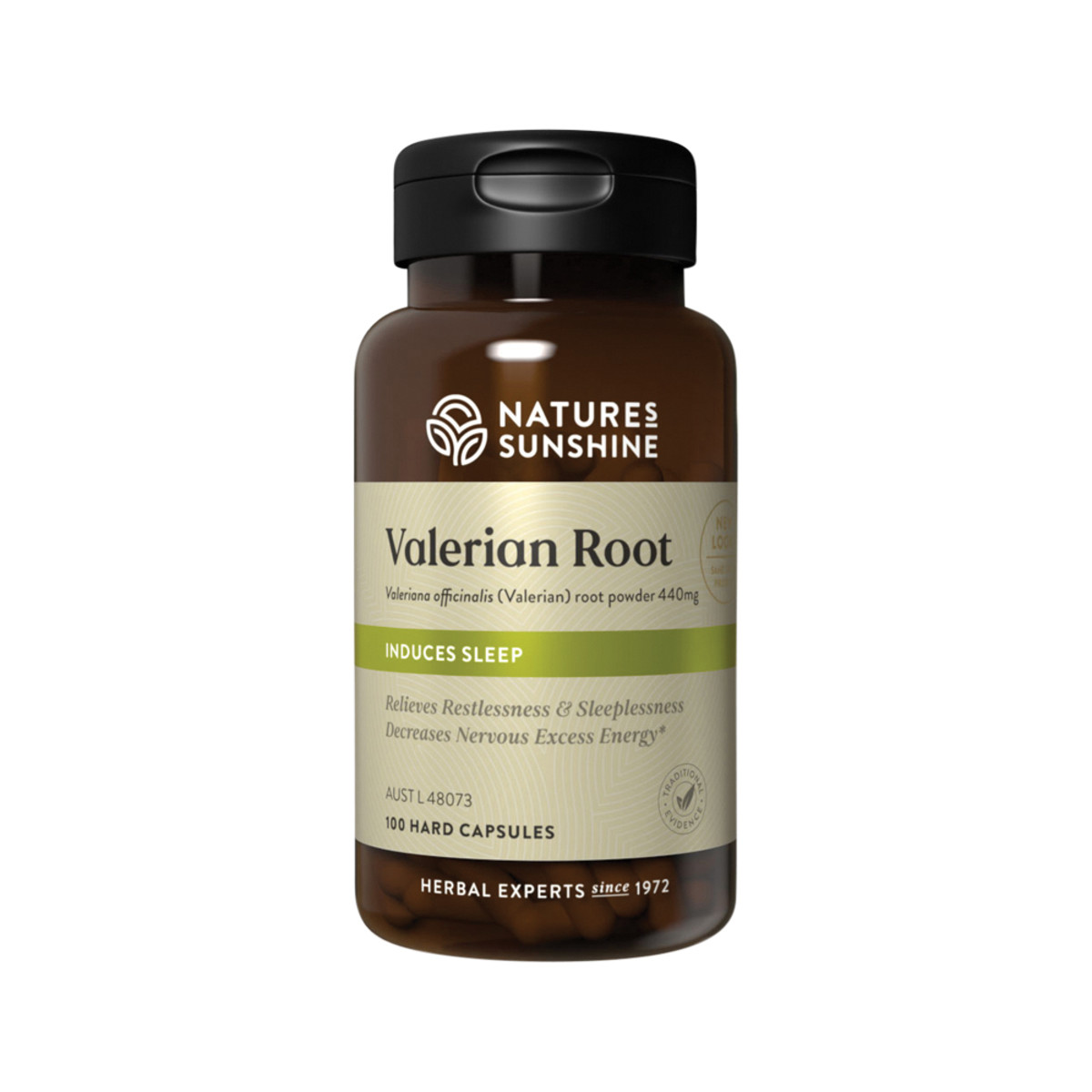 Nature's Sunshine Valerian Root 440mg Capsules