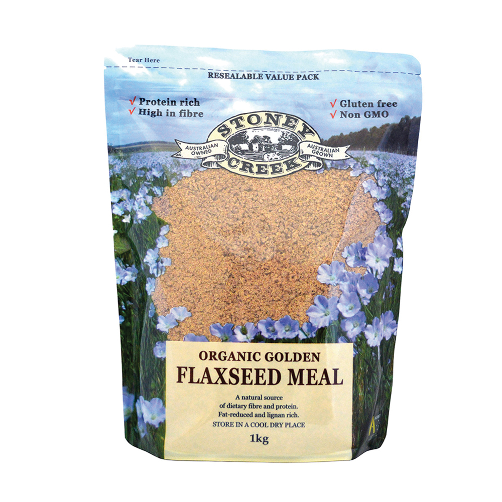 Stoney Creek Organic Flaxseed Meal Golden 1kg