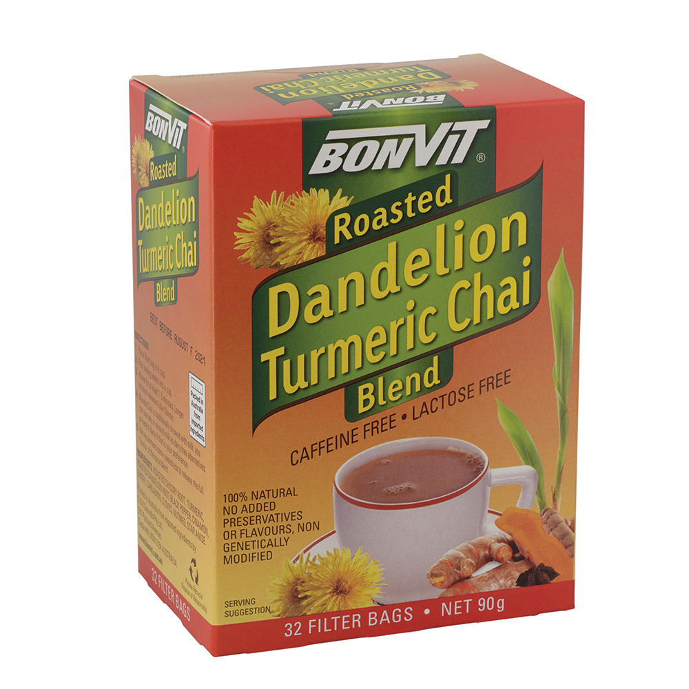 Bonvit Roasted Dande Turmeric Chai Blend Tea x32 Filter Bags