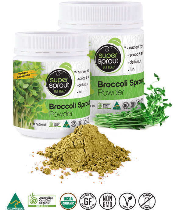 Super Sprout Broccoli Sprout Powder - Organic Australian Grown