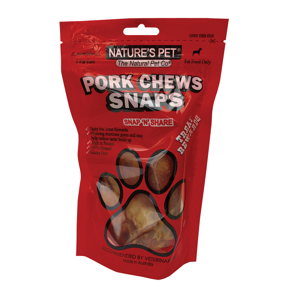 Nature's Pet Pigs Ears Snaps 2 Pack