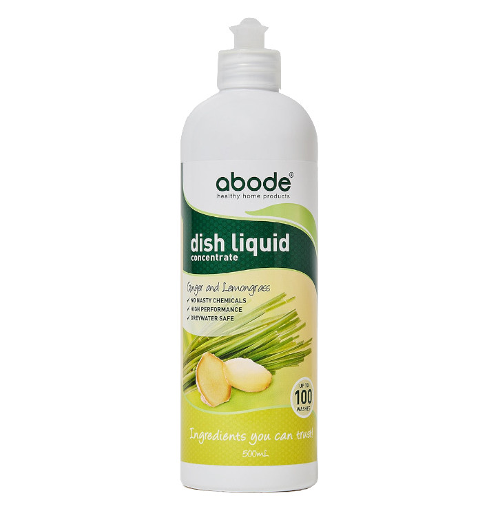 Abode Dish Liquid Concentrate Ginger and Lemongrass 500ml