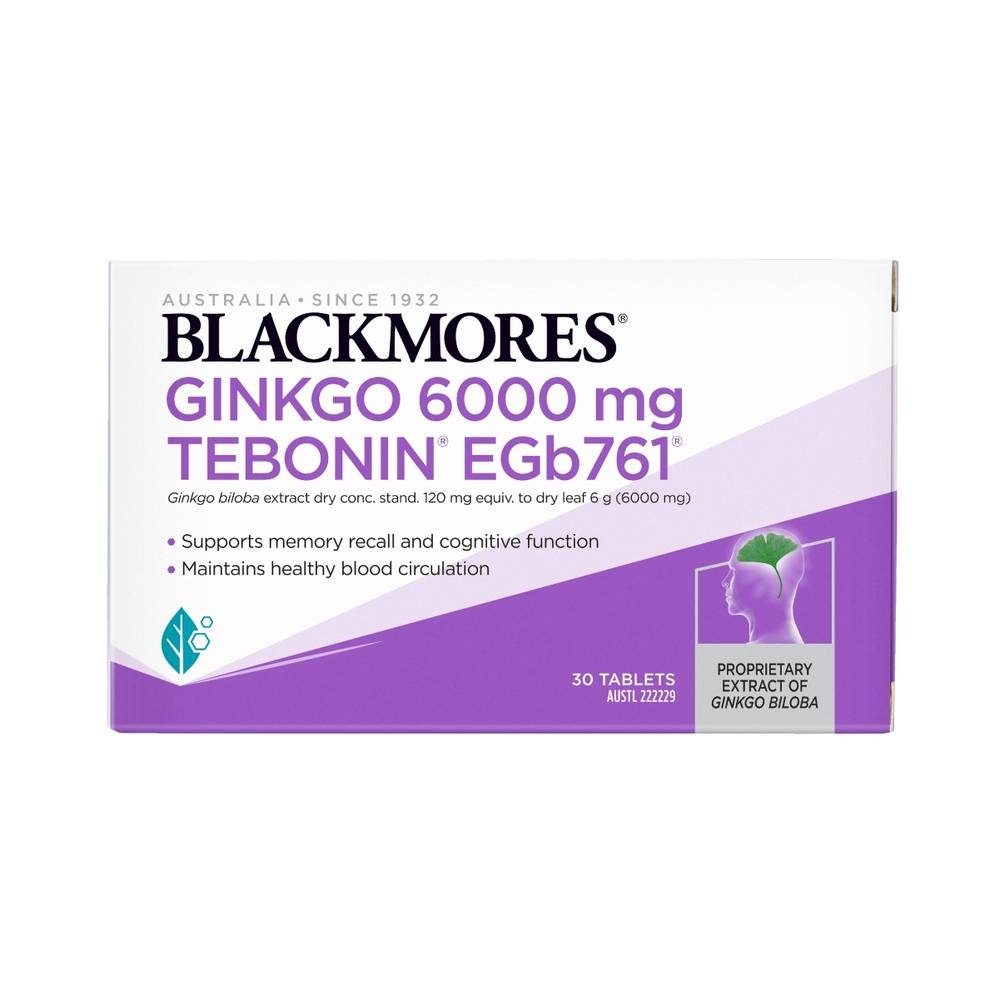 Blackmores Ginkgo 6000 mg (Tebonin EGb 761)
