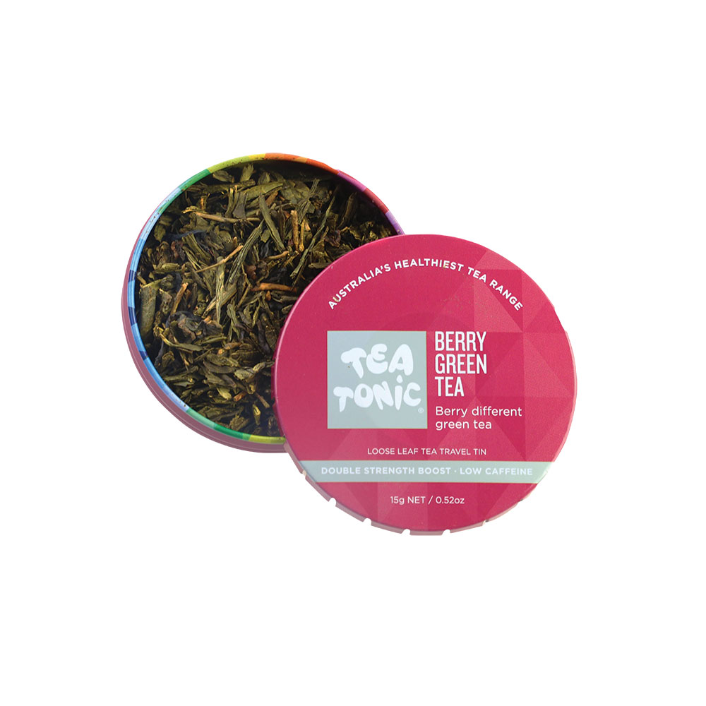Tea Tonic Berry Green Tea Travel Tin 15g