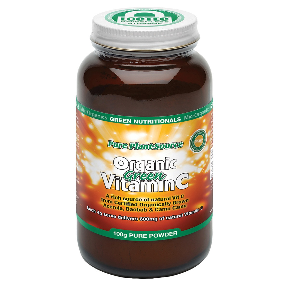 Organic Green Vitamin C | Powder | Pure Plant-Source