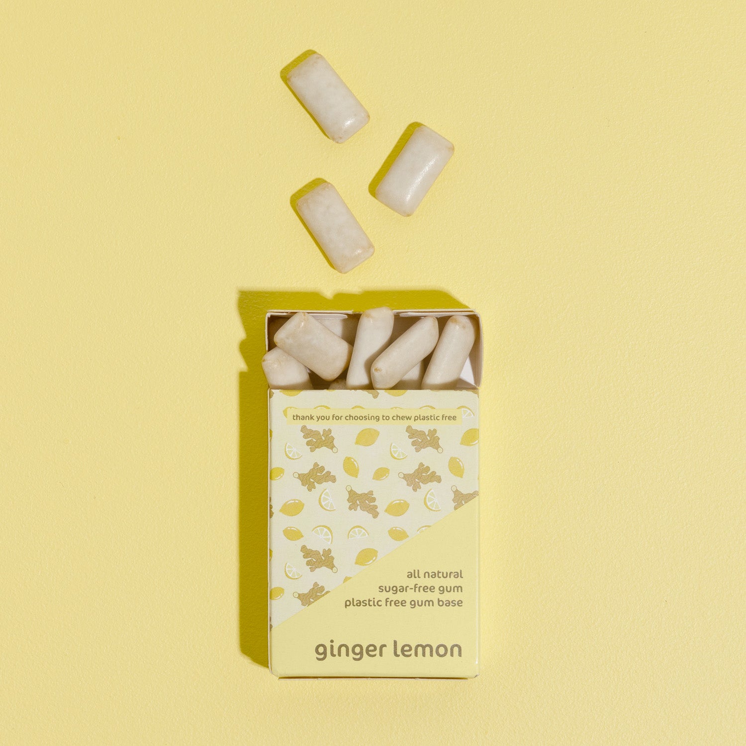 Honest Gum | Ginger Lemon | Sugar Free Chewing Gum