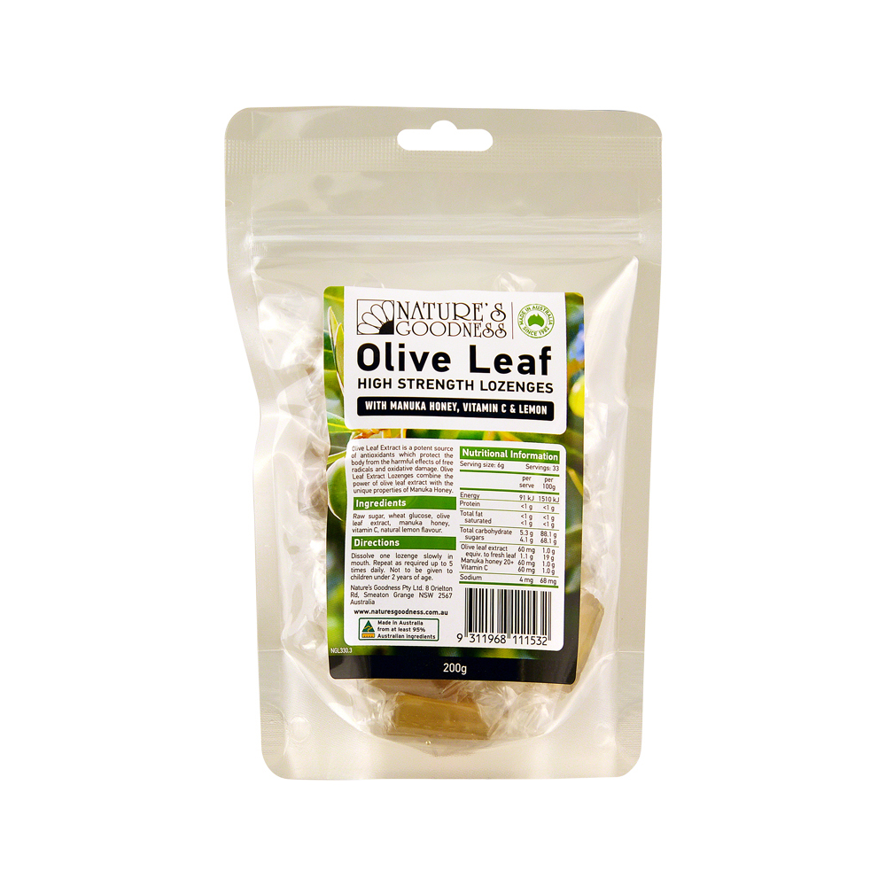 Nature's Goodness Olive Leaf Lozenges 200g