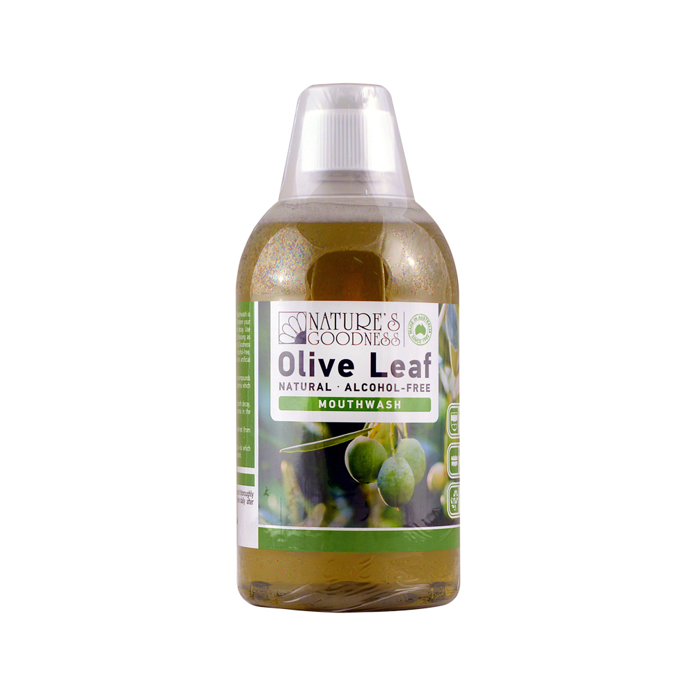 Nature's Goodness Olive Leaf Mouthwash (alcohol free) 500ml