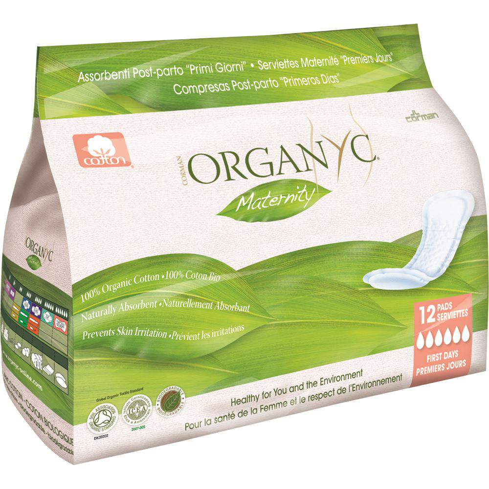 Organyc Pads Maternity x 12 Pack