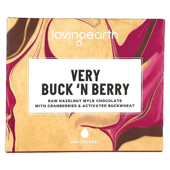 Loving Earth Very Buck 'N Berry Chocolate Bar