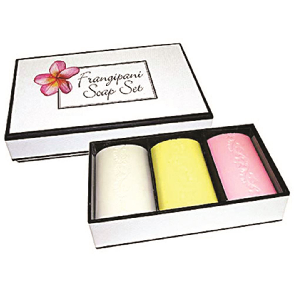 Clover Fields Frangipani Soap Boxed 100g x 3 Pack