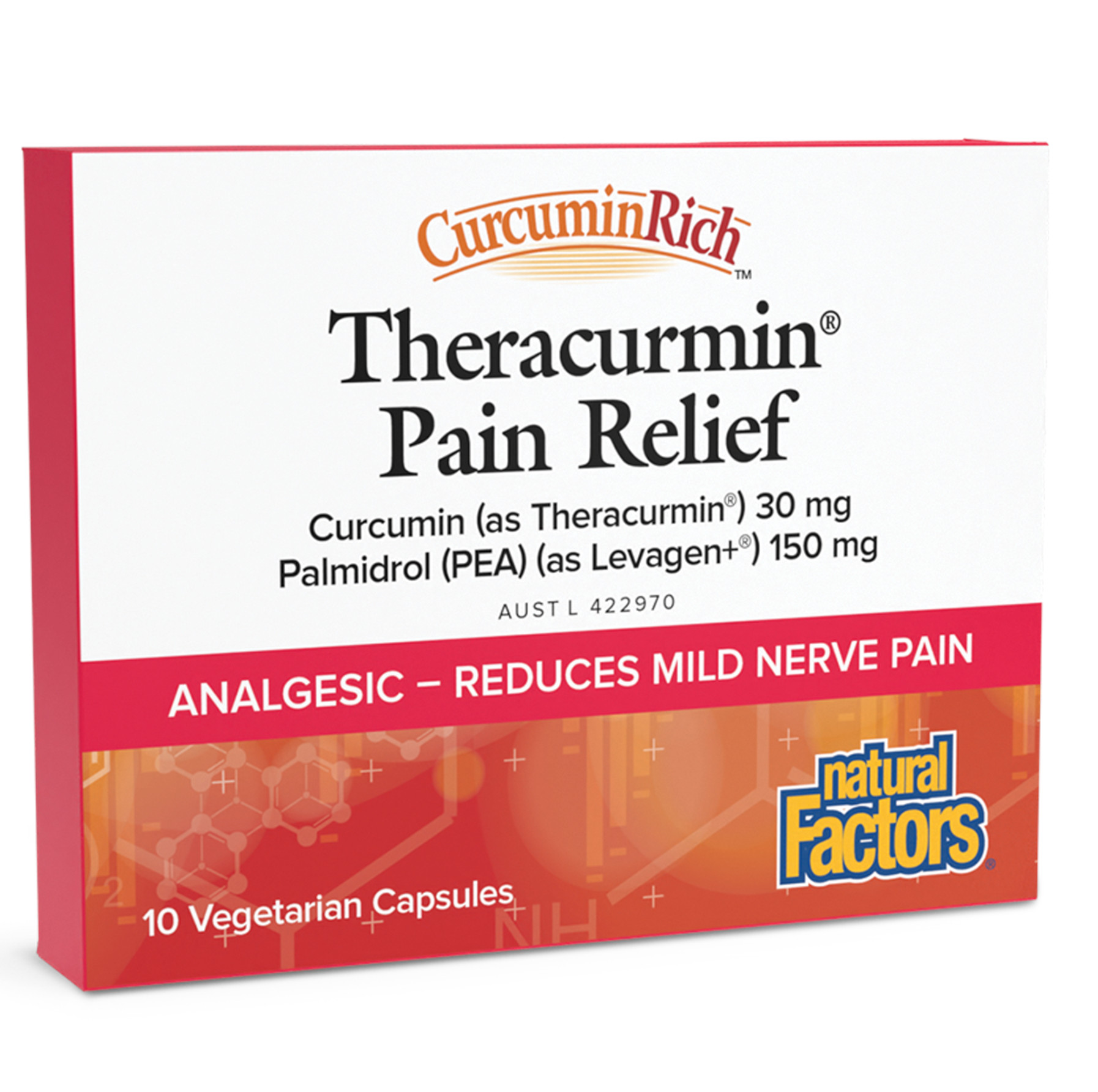 Natural Factors Theracurmin Pain Relief | Blister Pack