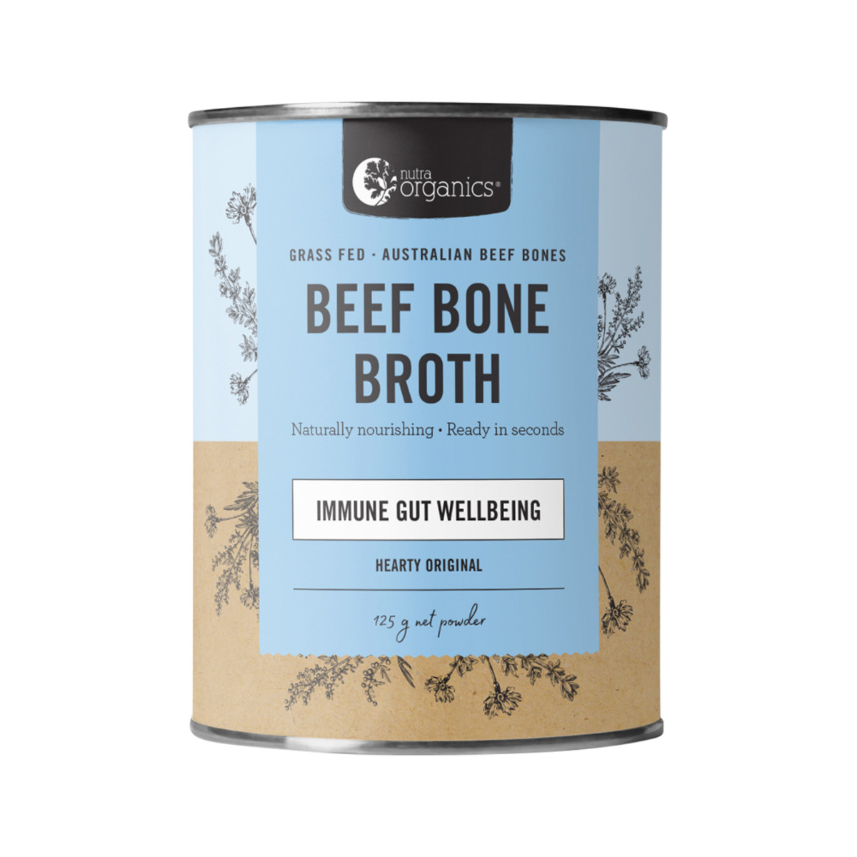 Nutra Organics Beef Bone Broth Powder - Hearty Original