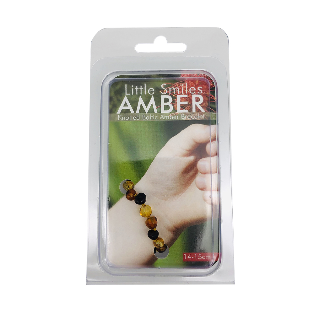 Little Smiles Amber Baby Bracelet (14 to 15cm) Dark Multi