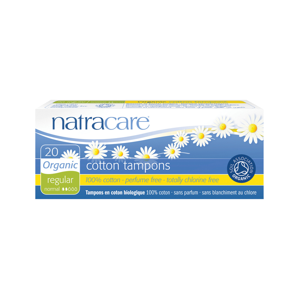 Natracare Organic Cotton Tampons Regular x 20 Pack