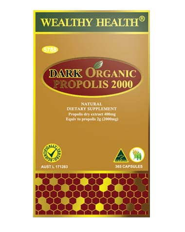 Wealthy Health Dark Organic Propolis 2000