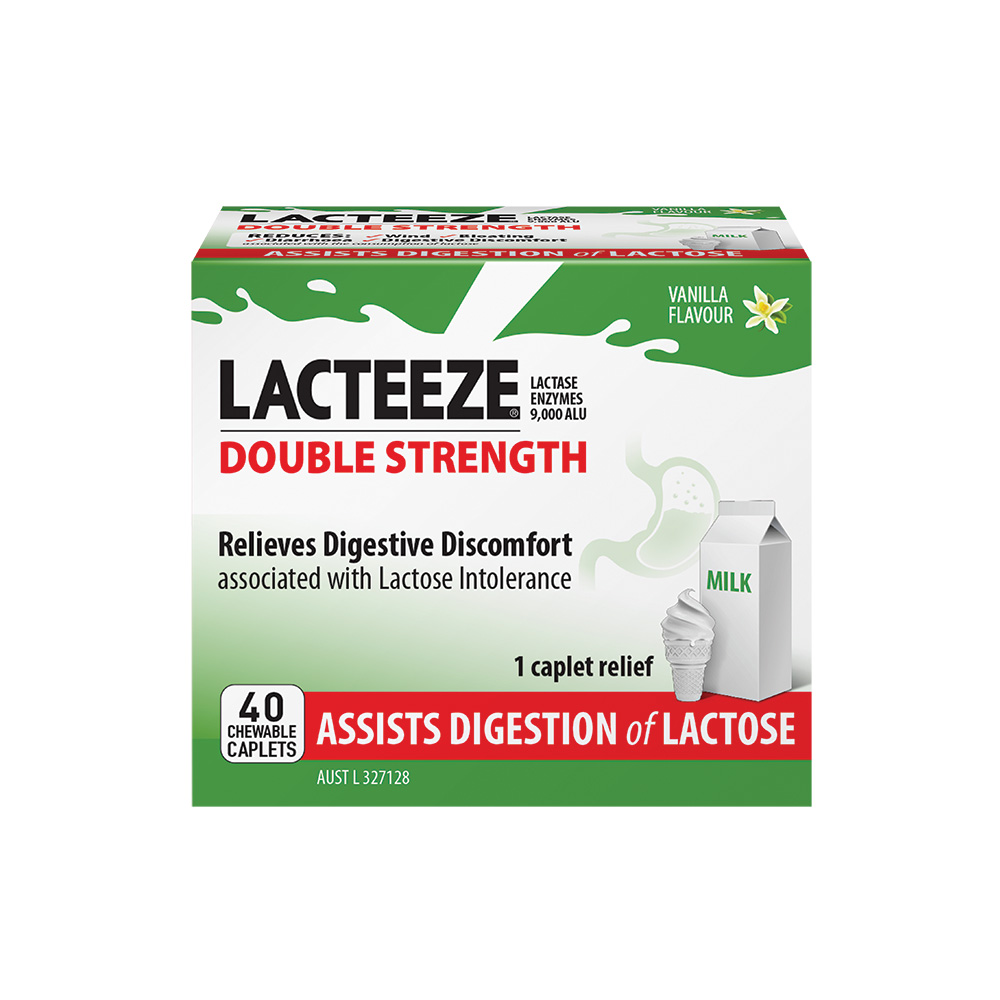 Lacteeze Double Strength Chewable 40c