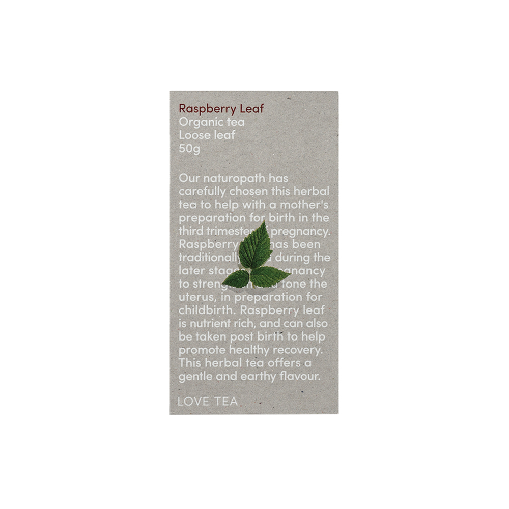 Love Tea Organic Raspberry Leaf 50g